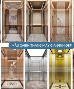mẫu cabin thang máy gia đình đẹp gemanlift