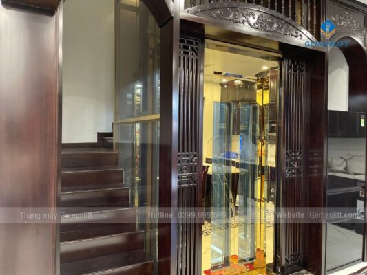 mẫu thang máy biệt thự cổ điển gemanlift