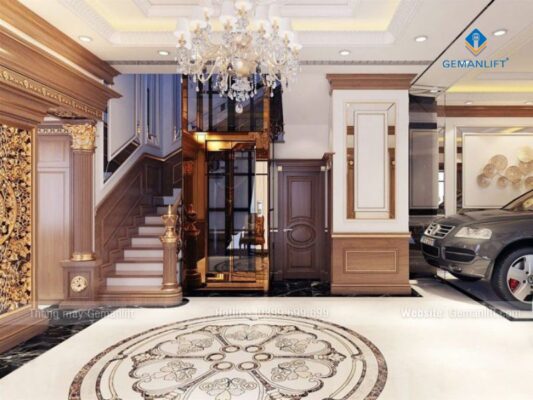 lắp đặt thang máy gia đình 3 tầng biệt thự